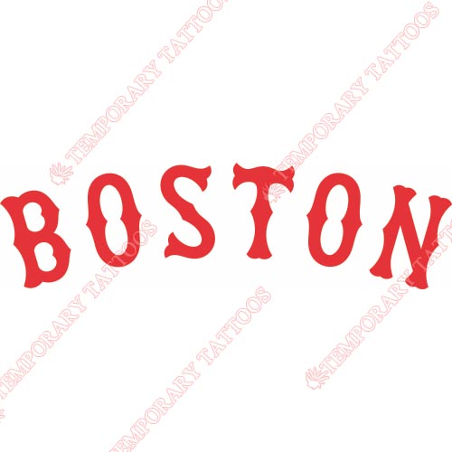 Boston Red Sox Customize Temporary Tattoos Stickers NO.1474